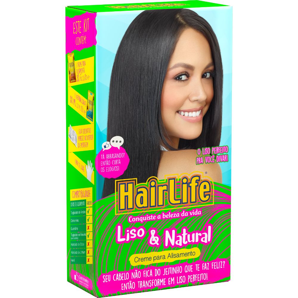 imagem de ALISANTE HAIR LIFE 180GR LISO NATURAL