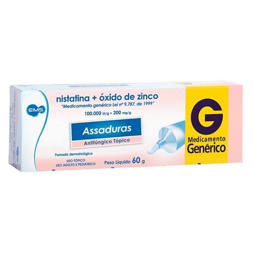 imagem de NISTATINA+OXIDO DE ZINCO 60GR LEGRAND