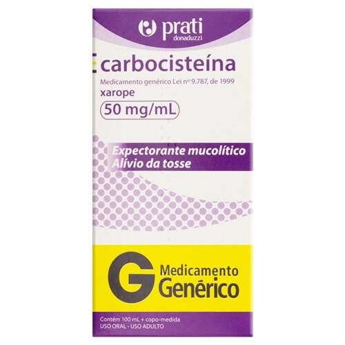 imagem de CARBOCISTEINA  50MG XPE ADU 100ML PRATI