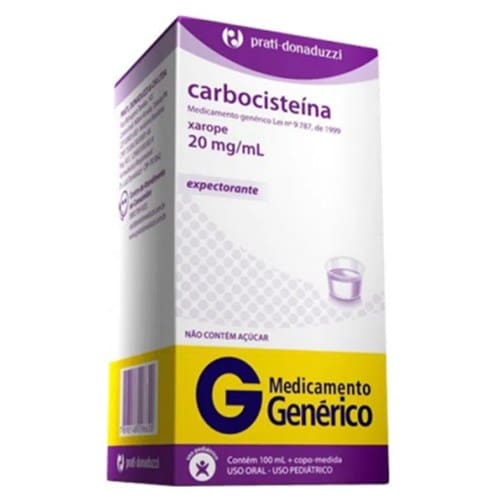 imagem de CARBOCISTEINA  20MG XPE INF 100ML PRATI