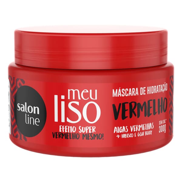 imagem de MASC CAP S LINE 300GR MEU LISO MATIZADOR VERMELHO