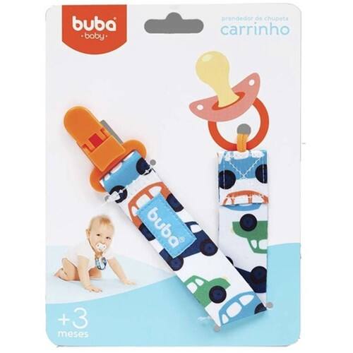 imagem de PRENDEDOR CHUPETA BUBA CARRINHO