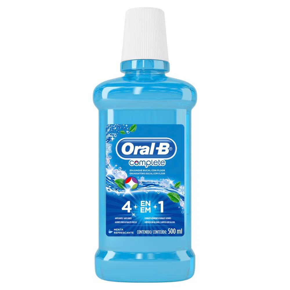 imagem de ANTISSEPTICO ORAL B COMPLETE 500ML MENTA