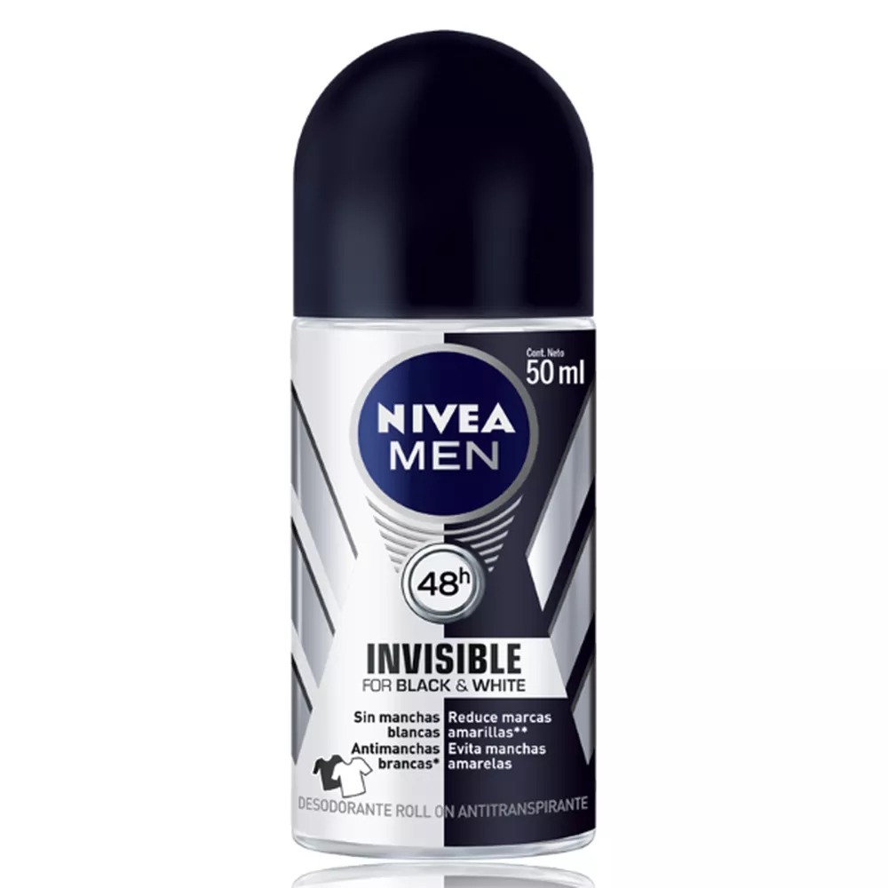 imagem de DES NIVEA ROLL-ON 50ML MEN BW INVISIBLE