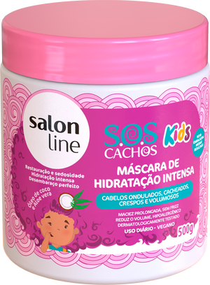 imagem de MASC CAP  SALON LINE SOS CACHOS KIDS 500ML