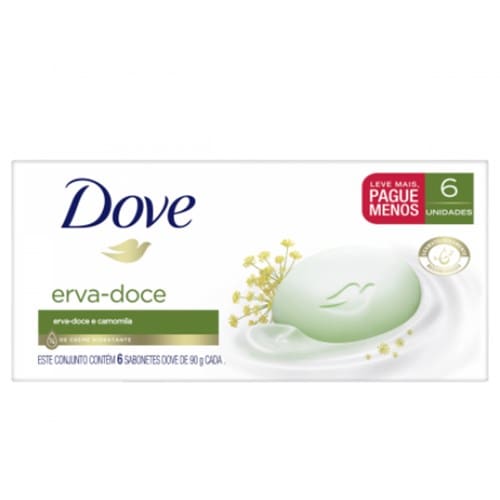 imagem de SAB DOVE ERVA DOCE E CAMOMILA 90GR