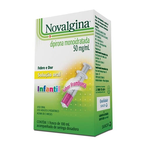 imagem de NOVALGINA SOL. ORAL 100 ML
