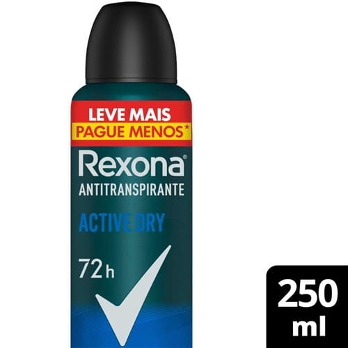 imagem de DES REXONA AERO 250ML MEN ACTIVE DRY