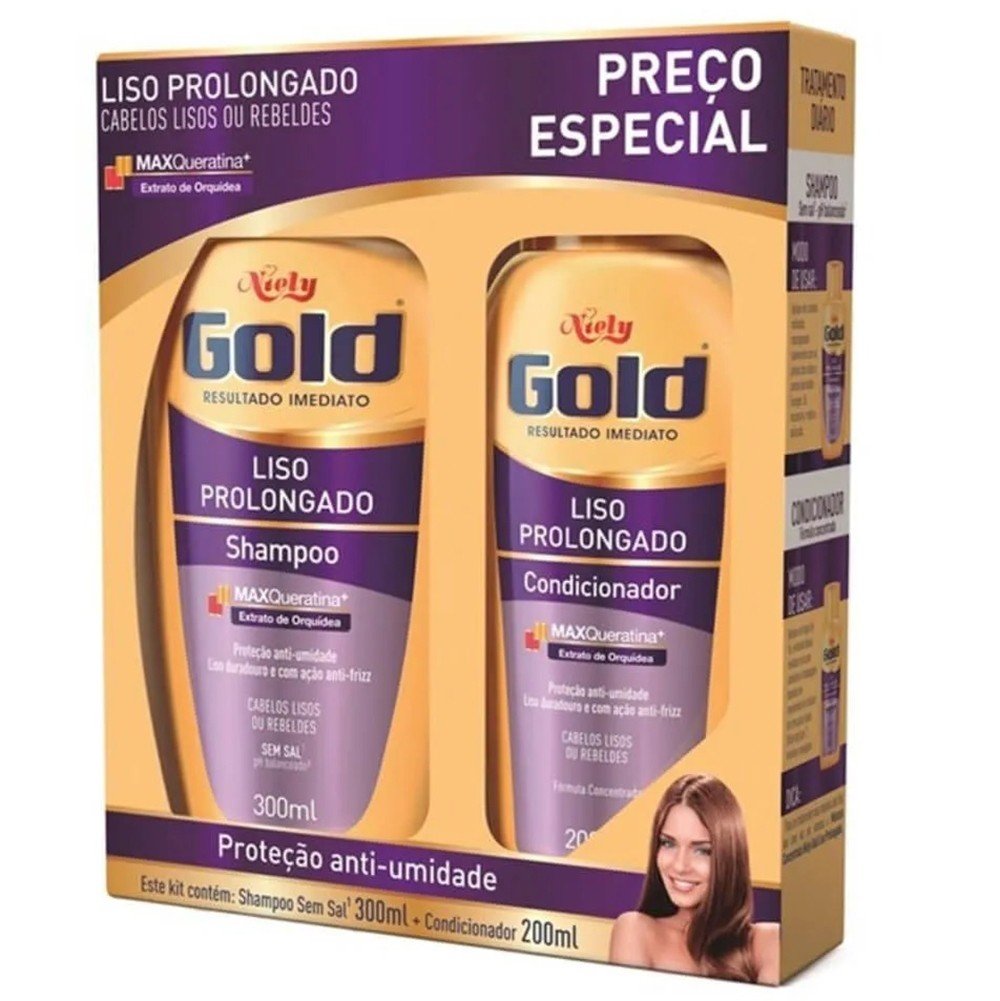 imagem de KIT NIELY GOLD SH+COND LISO PLENO