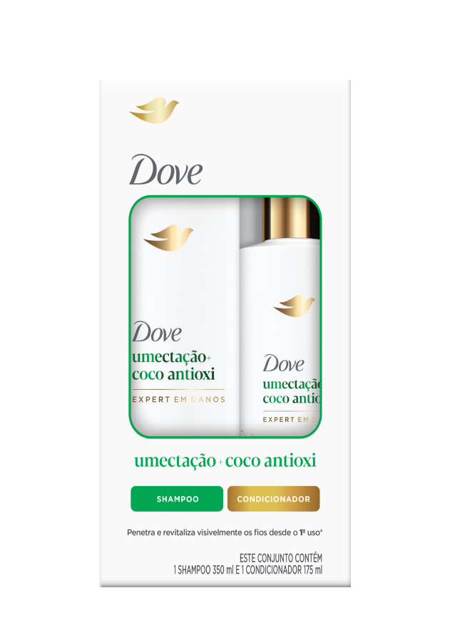 imagem de KIT DOVE SH350ML+COND 175ML UMECTACAO COCO ANTIOXI