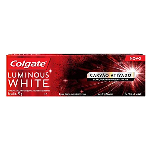 imagem de CR DENT COLGATE LUMINOUS WHITE 70GR CARVAO ATIVADO