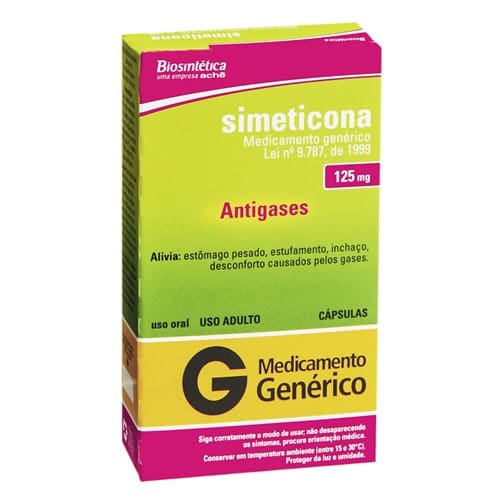 imagem de SIMETICONA 125MG 10CPS BIOSINTETICA
