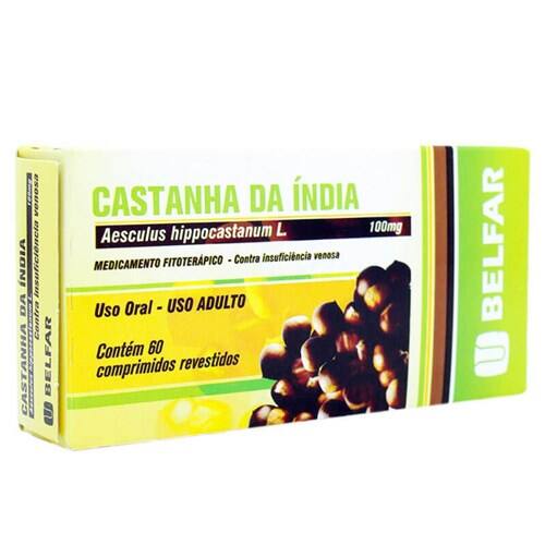 imagem de CASTANHA DA INDIA 100MG 60CPR BELFAR