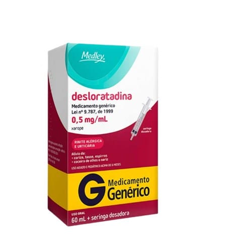 imagem de DESLORATADINA 0,5MG  60ML MEDLEY