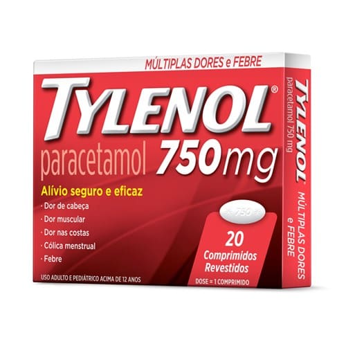 imagem de TYLENOL 750 MG C/20