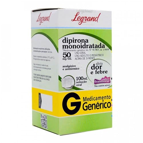 imagem de DIPIRONA SODICA 50MG 100ML LEGRAND