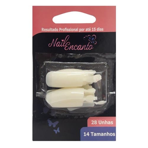 imagem de UNHAS POSTICAS NAIL NATURAL QUADRADA LONGA