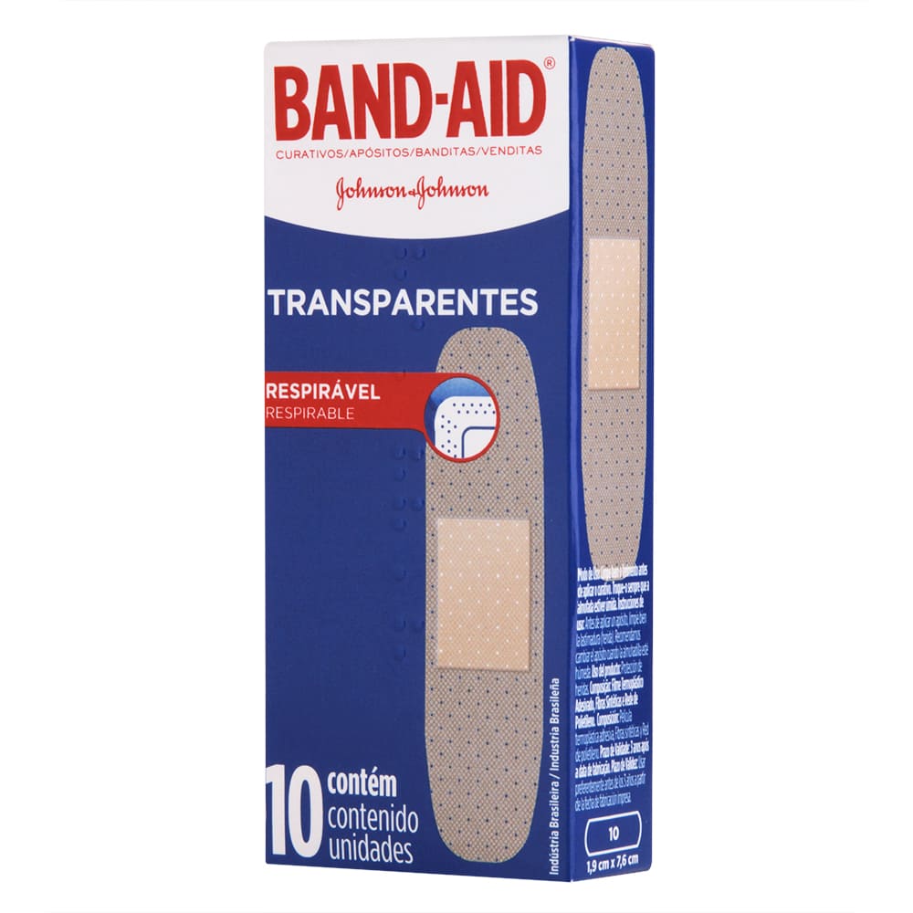 imagem de CURATIVO BAND AID 10UND TRANSPARENTE