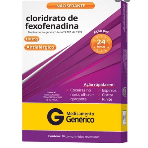 imagem de FEXOFENADINA 120MG 10CPR RANBAXY