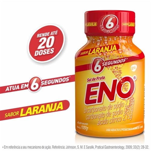 imagem de SAL DE FRUTA ENO 100GR LARANJA