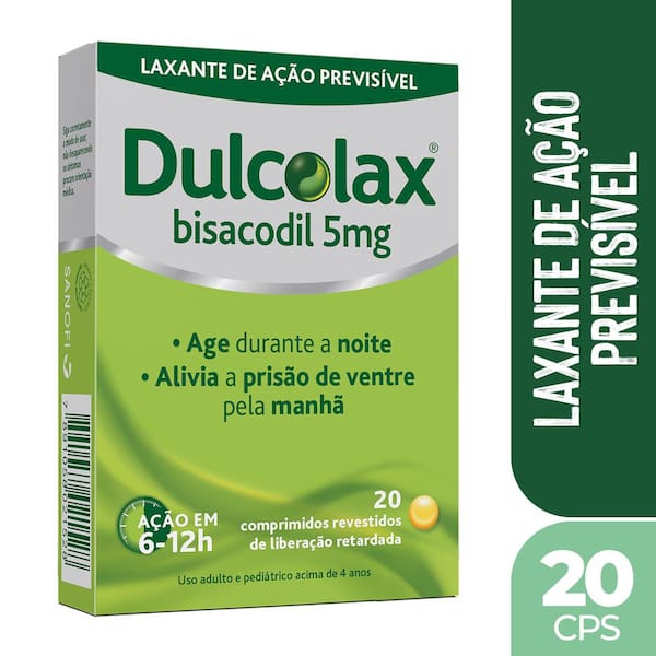 imagem de DULCOLAX 5MG 20CPR