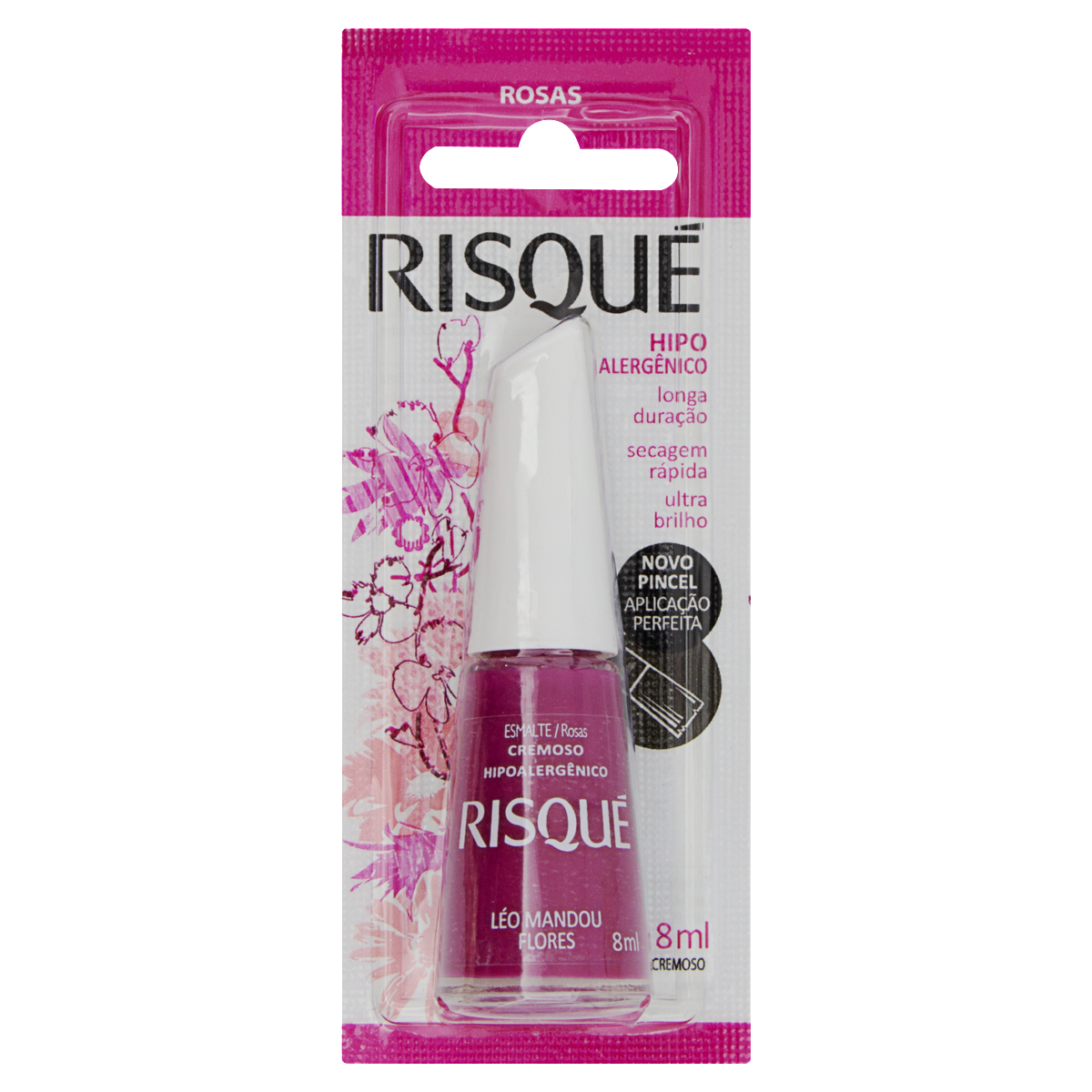 imagem de ESM RISQUE 8ML BL LEO MANDOU FLORES