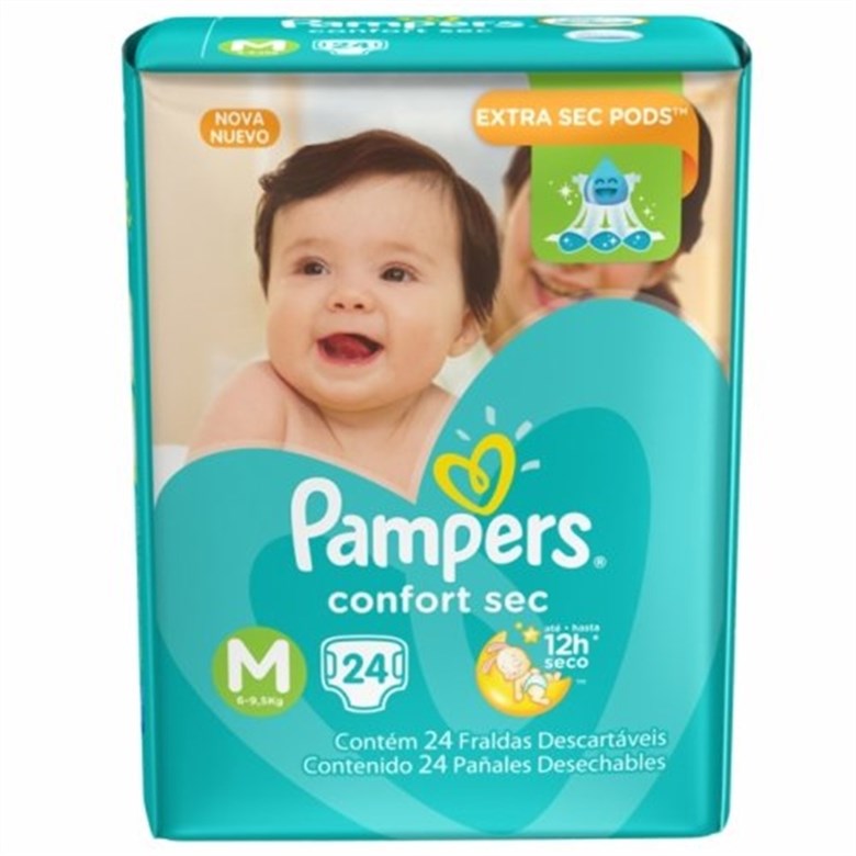imagem de FRD PAMPERS CONFORT SEC M 24UND