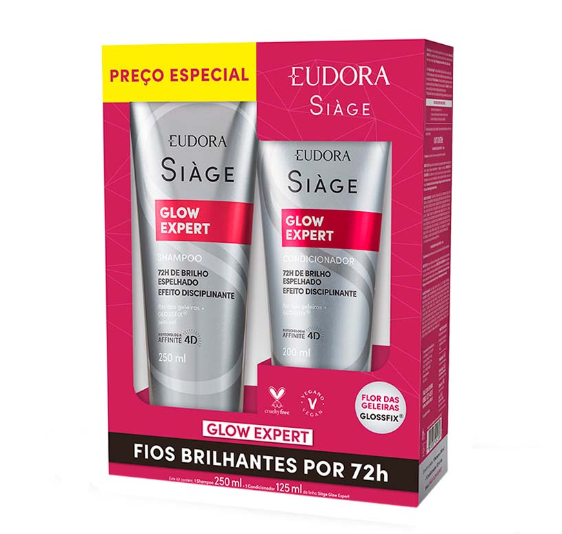 imagem de KIT SIAGE SH250ML+COND200ML  GLOW EXPERT