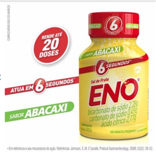 imagem de SAL DE FRUTA ENO 100GR ABACAXI