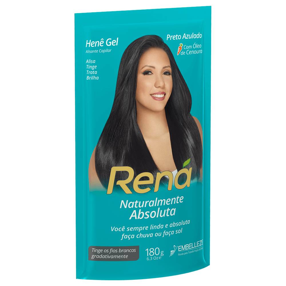 imagem de ALISANTE HENE RENA GEL 180GR PRETO AZULADO