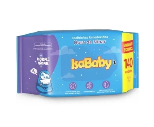 imagem de TOALHA UMEDECIDA ISABABY 140UND HORA DE NINAR