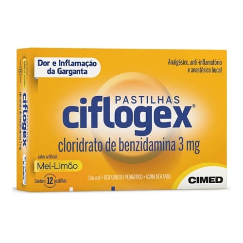 imagem de CIFLOGEX PASTILHA 12UND MEL-LIMAO CIMED