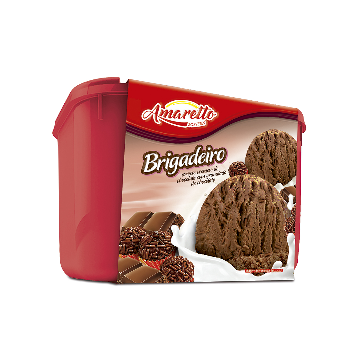 imagem de SORVETE AMARETTO 1,5LT BRIGADEIRO