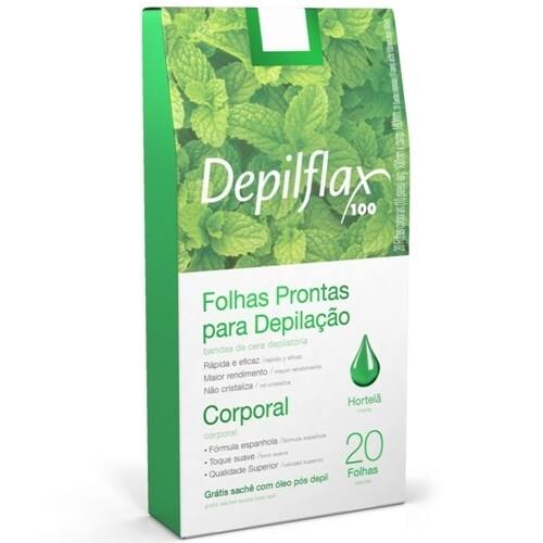 imagem de FOLHAS DEP DEPILFLAX 20UND CORPO HORTELA