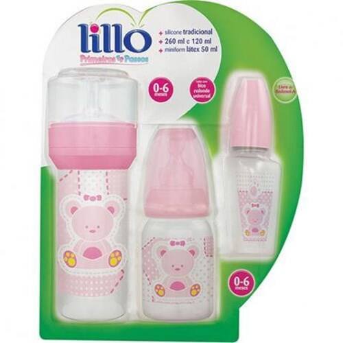 imagem de KIT MAMADEIRA LILLO EVOLUTION 628831 ROSA