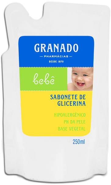 imagem de SAB GRANADO LIQ  250ML GLICERINA BEBE REFIL