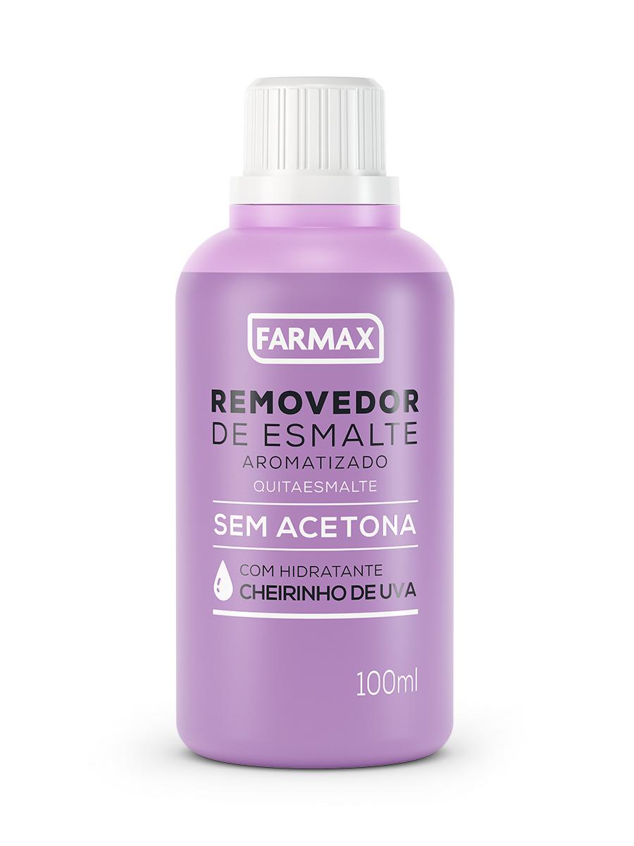 imagem de REMOV ESMALTE FARMAX 100ML UVA SEM ACETONA