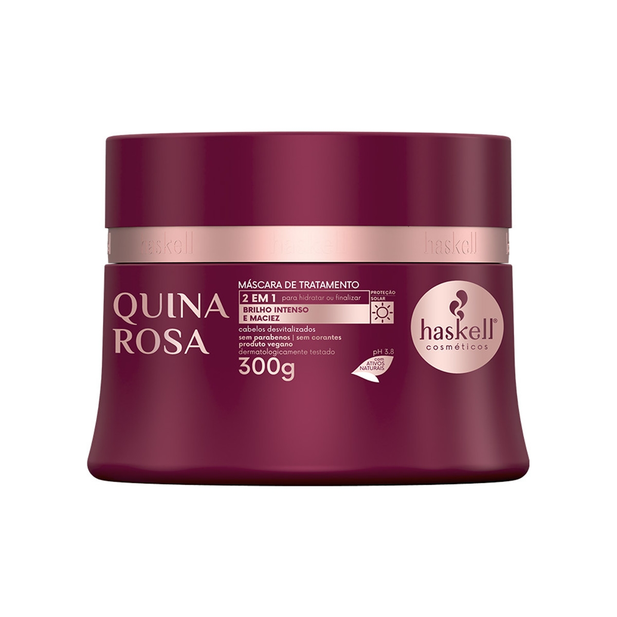 imagem de MASC CAP HASKELL 300GR QUINA ROSA