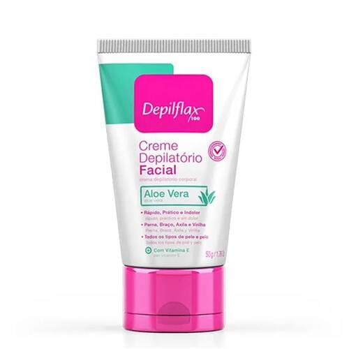 imagem de CR DEP FACIAL DEPILFLAX 050GR ALOE VERA