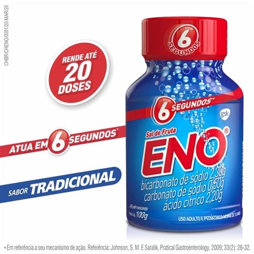 imagem de SAL DE FRUTA ENO 100GR TRADICIONAL