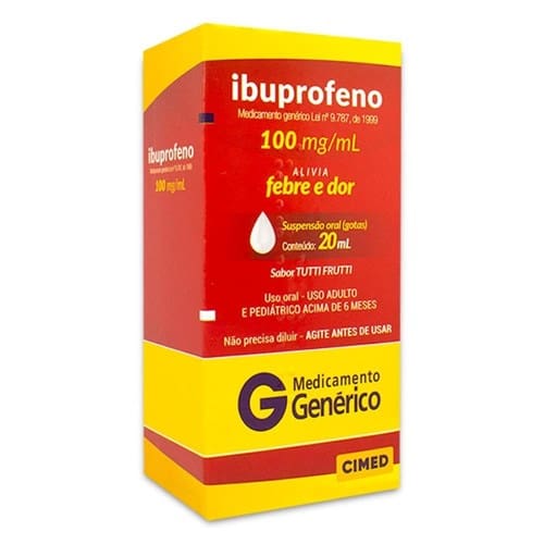 imagem de IBUPROFENO 100MG 20ML CIMED