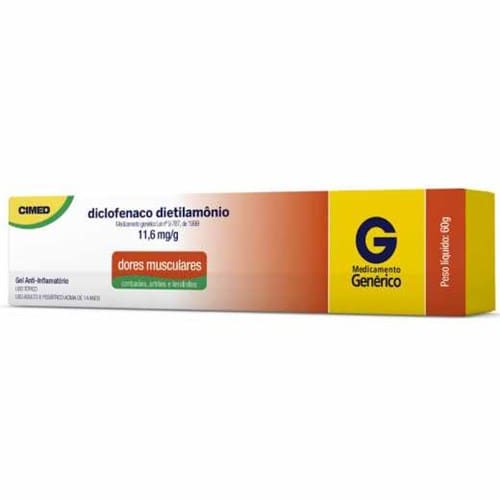 imagem de DICLOFENACO DIETILAMONIO 10MG 60GR CIMED