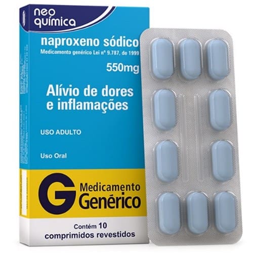 imagem de NAPROXENO 550MG 10CPR NEOQUIMICA