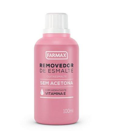 imagem de REMOV ESMALTE FARMAX 100ML VIT E SEM ACETONA