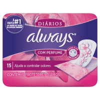 imagem de ABS ALWAYS PROTETOR DIARIO 15UN C/ PERFUME