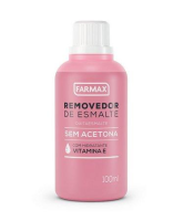 imagem de REMOV ESMALTE FARMAX 100ML VIT E SEM ACETONA
